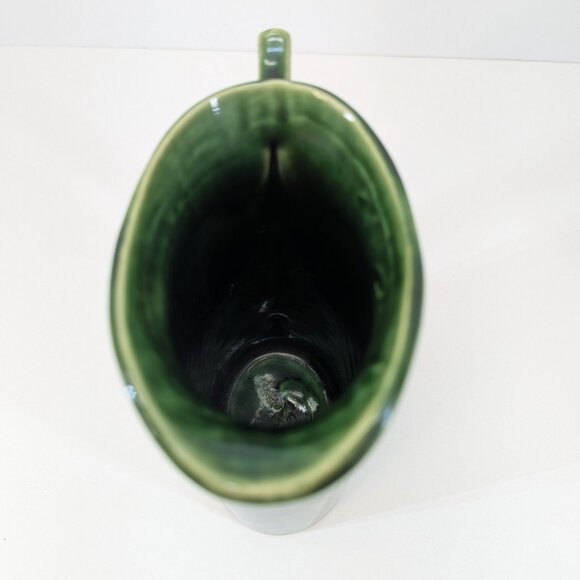 Sir Robert Burnett's White Satin Gin Shield Emblem Green Pub Jug Water Jug - Picture 5 of 6